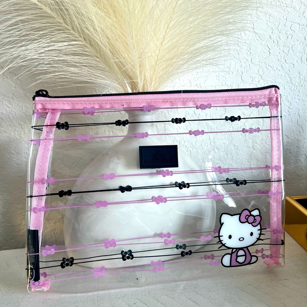 Hello kitty sanrio large clear vinyl pouch